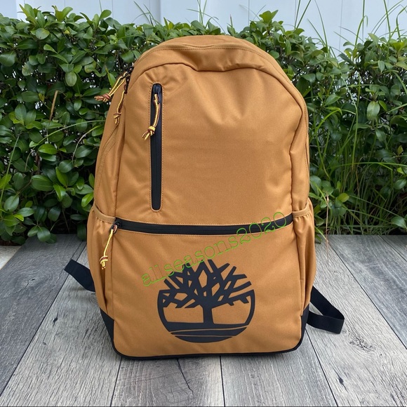 Timberland Women’s Backpack Wheat Tan Big Logo - Picture 2 of 12